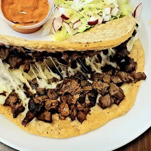 Quesadilla echa a mano