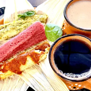 Caffe de olla, champurrado, atole de garbanzo, Atole de cáscara de cacao