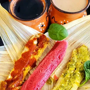 Tamales pollo, puerco, fresa, piña, rajas, pilocillo