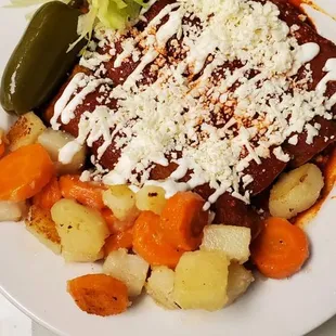 Deliciosas enchiladas estilo Guanajuato
