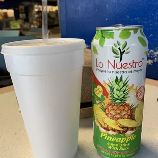 Pineapple juice drink with "sacs" (pulp)