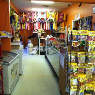 the inside of a store