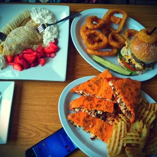 Wow just opened old White Castle Double Mushroom Burger, Chicken Quesadilla n Crepe