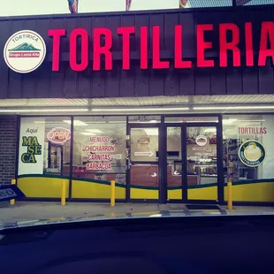 the front of a restaurant