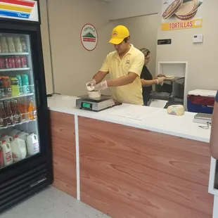 Fresh corn tortillas...made to order