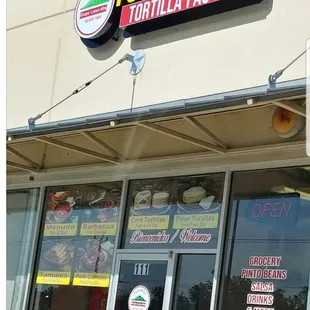 the front of a restaurant