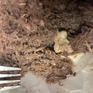 Fatty barbacoa not all meat