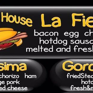 a menu for a restaurant