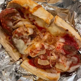 Homemade Italian Meatball Sandwich