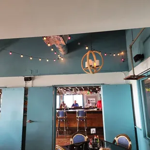 a view of the dining area