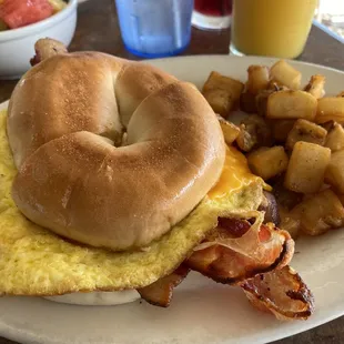 Breakfast Bagel Sandwich