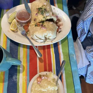 Spinach and Goat Cheese Omelette