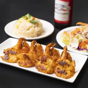 chicken wings and fried chicken, food