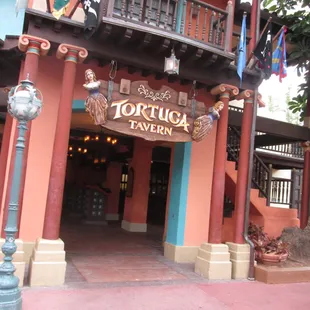 the entrance to tortuga tavern