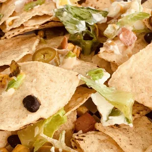Stale Tortilla Chips in Nachos, VERY LITTLE CHEESE, NO SALSA, WILTED LETTUCE...#AWFUL