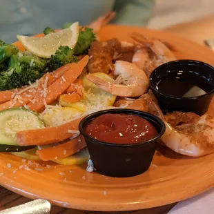 Steamed Shrimp with Veggies