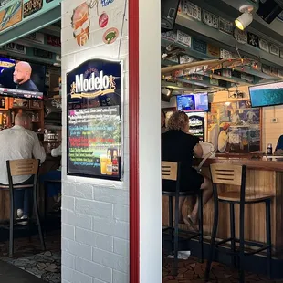 View of the from the front dinning area.