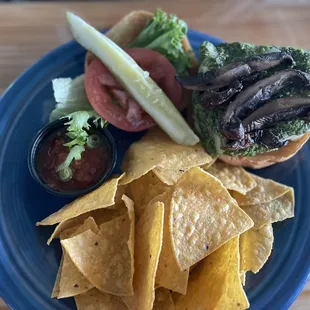 Not great a tuna sandwich special with chimichuri and mushrooms, the tuna was overdone and bland aside from the chimichuri