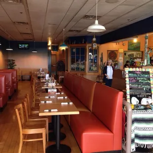 Tortugas has new and comfortable seating to go with their comfort Tex-Mex food!