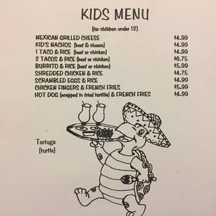 Kids' Menu!