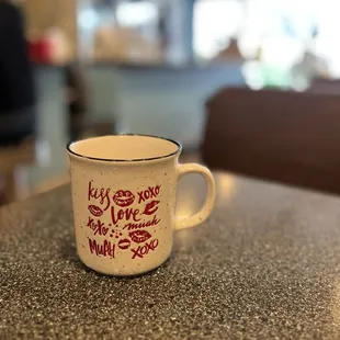 Great coffee in a real mug!
