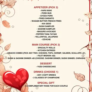Valentine&apos;s Day Special at Toryumon Japanese House