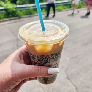 Vanilla oat latte from Venture Brew