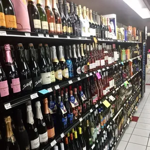 a wide selection of wines