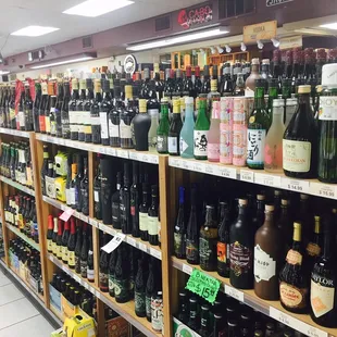 a wide selection of wines