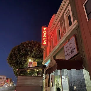 Exterior of Tosca Café in San Francisco.