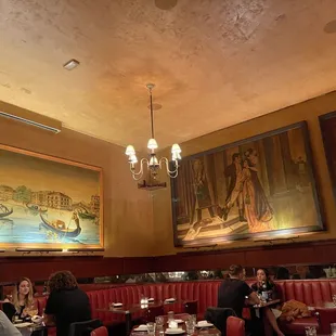 Interior of their dining room at Tosca Café in San Francisco.