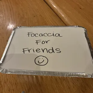 Focaccia for friends! :)