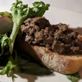 Crostone di Fegatini di Pollo