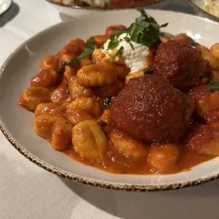 Gnocchi with Meatballs