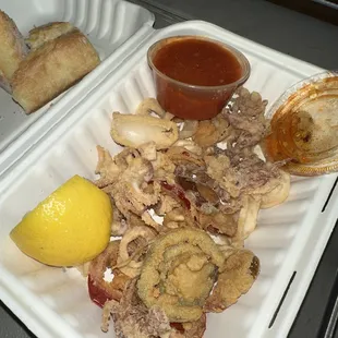 Bad calamari, was like eating rubber, not edible