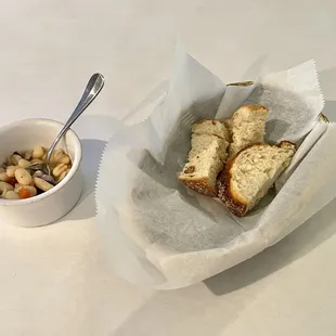 Complimentary Bread with Beans