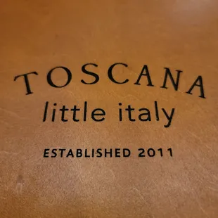 a close up of a menu