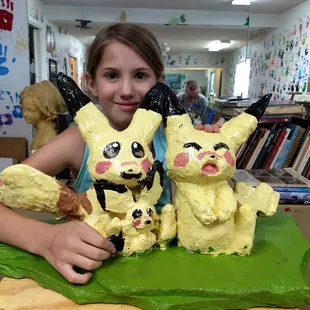 Pikachu Family! Register for Sculpt in Clay, Summer Camp 2018! For info about our other camps and this one go to our website.