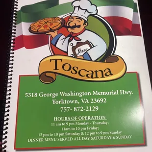 Menu Cover
