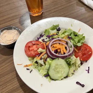 Salad with thousand island dressing  Chef&apos;s Salad