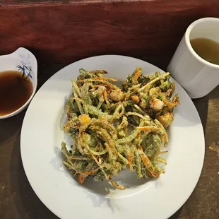 Toshi's signature, fabulous Seafood Tempura Kaki Agè