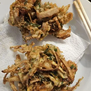 Toshi's specia Tempura fried  Seafood Kaki Agè (kah kee ah gheh)