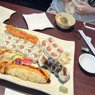 90. Spicy Tuna Roll 91. Shrimp Tempura Roll 103. Crazy Roll 109. Gurnee Roll