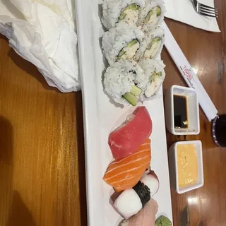 Sushi and Roll Combination