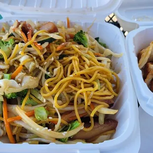 Yakisoba and gyoza