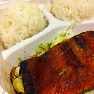 Salmon teriyaki