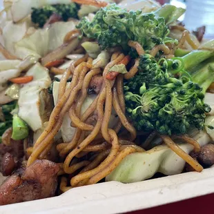 Chicken yakisoba