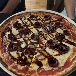 a pepperoni pizza