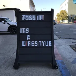 outside