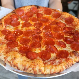 This may look like a regular pepperoni pizza, but it&apos;s not. Our homemade sauce sets us apart from normal restaurants!